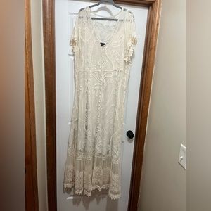 Torrid size 4 boho chic maxi dress